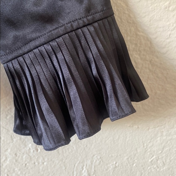 - Adrianna Papell Satin Ruffle Blazer Classic Evening Jacket Dark Gray Siz… - Picture 5 of 8